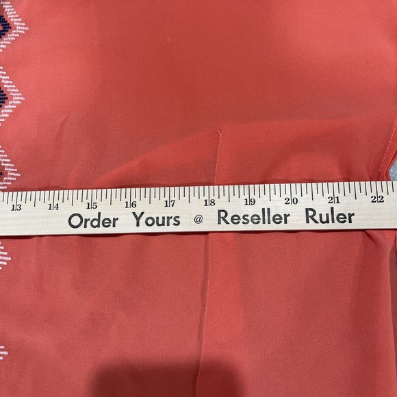 Blue pepper blouse Kaftan Women Small Coral Blue Tribal Southwestern‎ - Picture 9 of 13